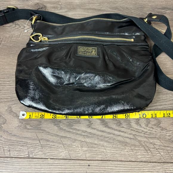 Coach Poppy Crossbody M1280-F22147 Black Patent Leather Shoulder Bag Purse - Picture 15 of 16